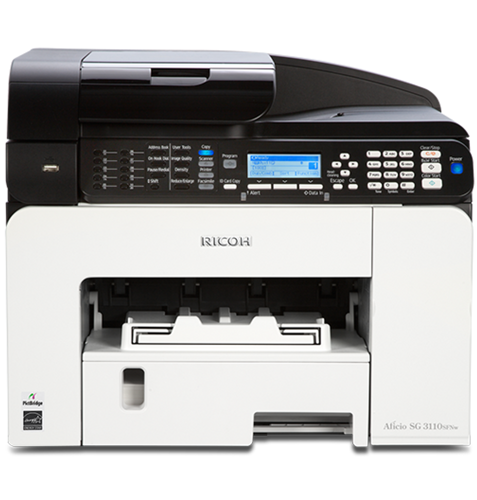 SG 3100SNw Color GELJET™ Multifunction Inkjet Printer | Ricoh Latin America